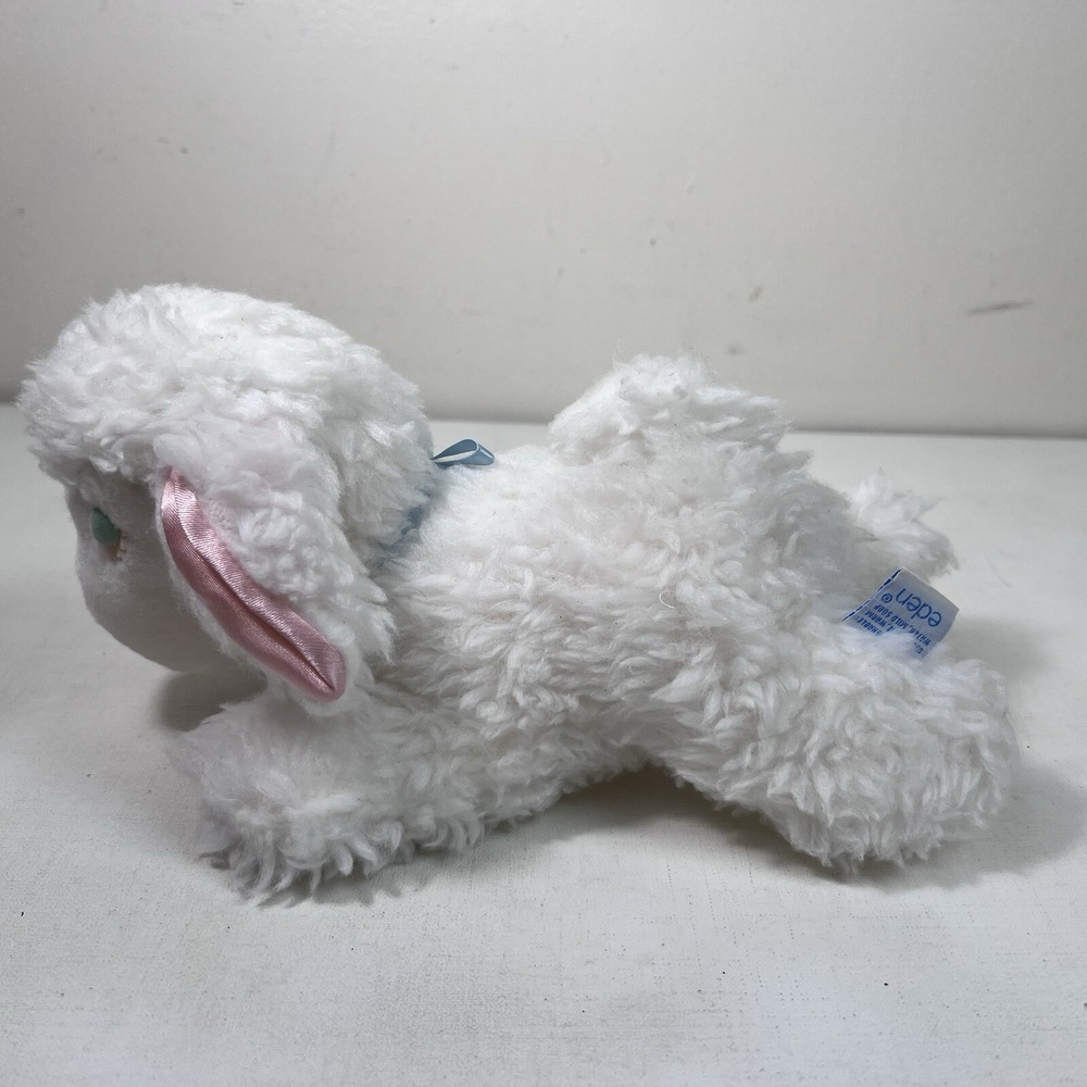 Eden Musical Animated Wind Up White Lamb Plush Toy Mary‎ Had a Little Lamb